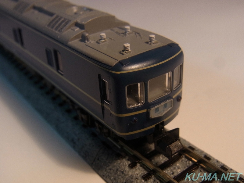 Model railroad photo of KATO KANI22 no-pantograph car SUISEI