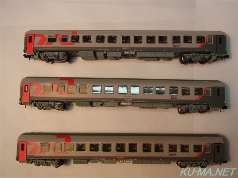 L.S.Models ロシア鉄道 モスクワ-ベルリン 寝台3両セット 78027の写真