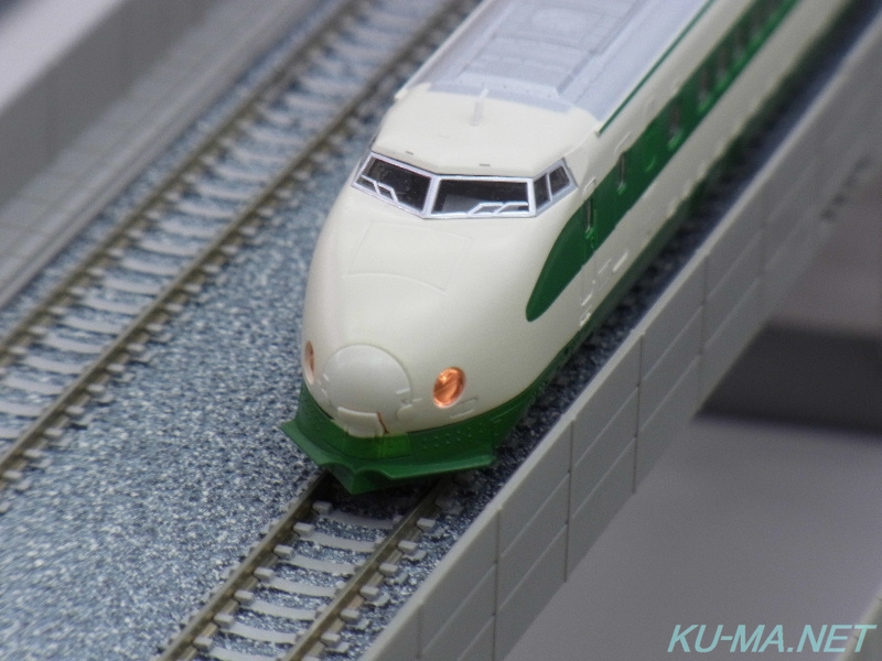 TOMIX200系東北新幹線先頭車部分の鉄道模型写真
