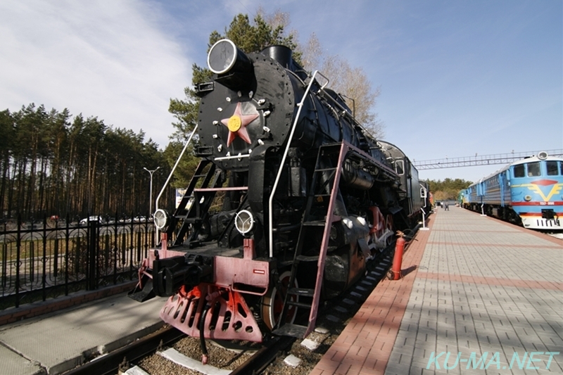 ロシア蒸気機関車Л-3393の写真