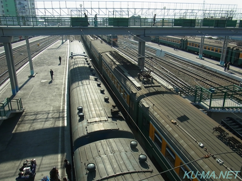 ノヴォシビルスク駅のエレクトリーチカ写真