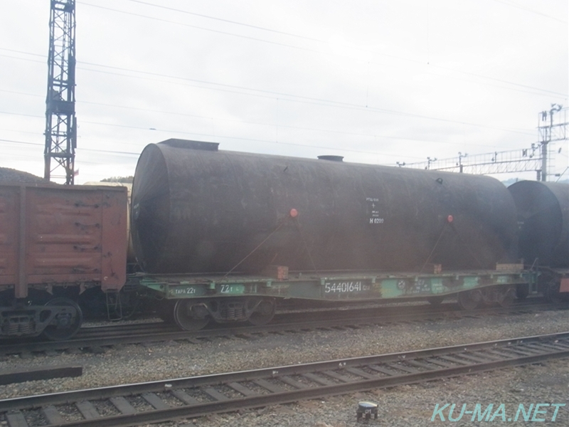 Фото Транс-Сибирской железной дороги цистерны были привязаны бак канатов
